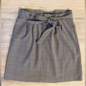 Banana Republic Black and White Plaid Women's Skirt